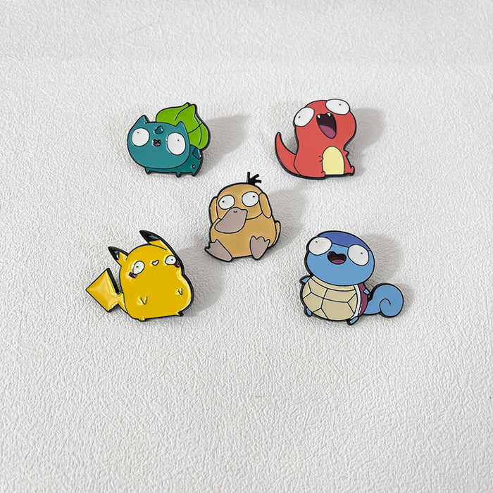 Wholesale Alloy brooch cute anime badge cartoon couple backpack decoration pin accessories