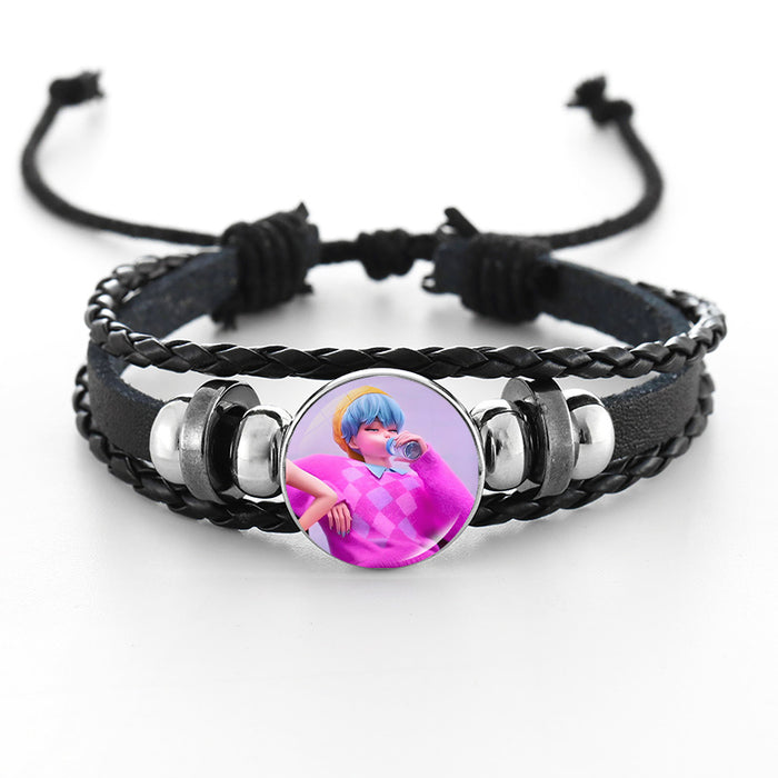 Wholesale Kpop Cute Cartoon Time  Bracelet