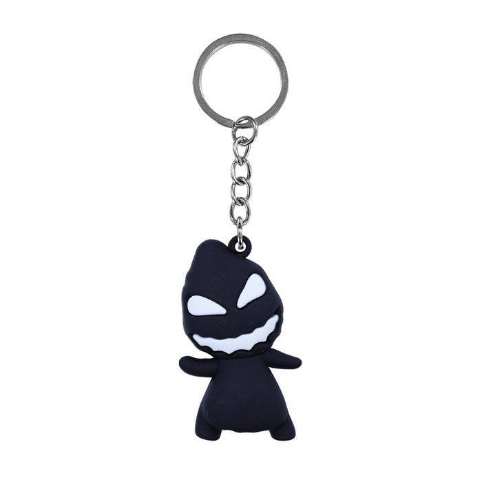 Wholesale  Pumpkin Ghost 3D PVC Keychain Doll DIY Party Bag Charm Keychain  MOQ:10