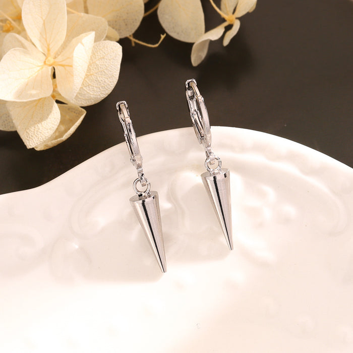 Wholesale Arrow Ear Buckle New Fashionable Conical Earrings Simple Style Personalized Earrings