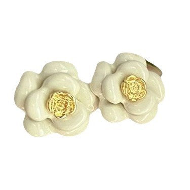 Wholesale Silver needle oil drop flower geometric earrings  summer new all-match earrings