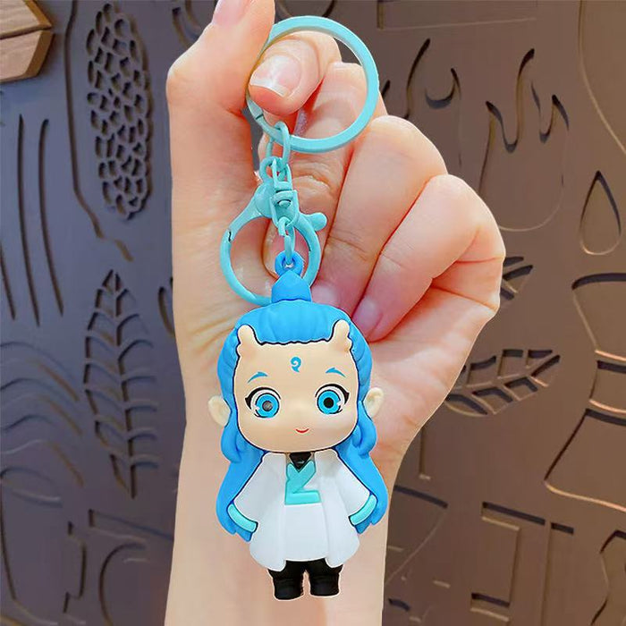 Wholesale Keychain Cartoon 3D Doll Pendant Cute Car Keychain Backpack Pendant