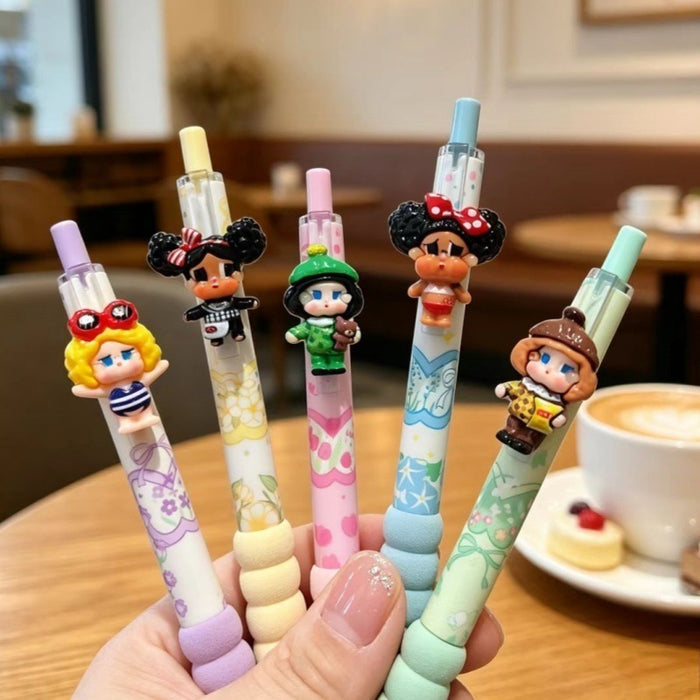 Wholesale Cute Cartoon Plush Pen Pendant Black Ink 0. 5mm Gel Pen Bulk