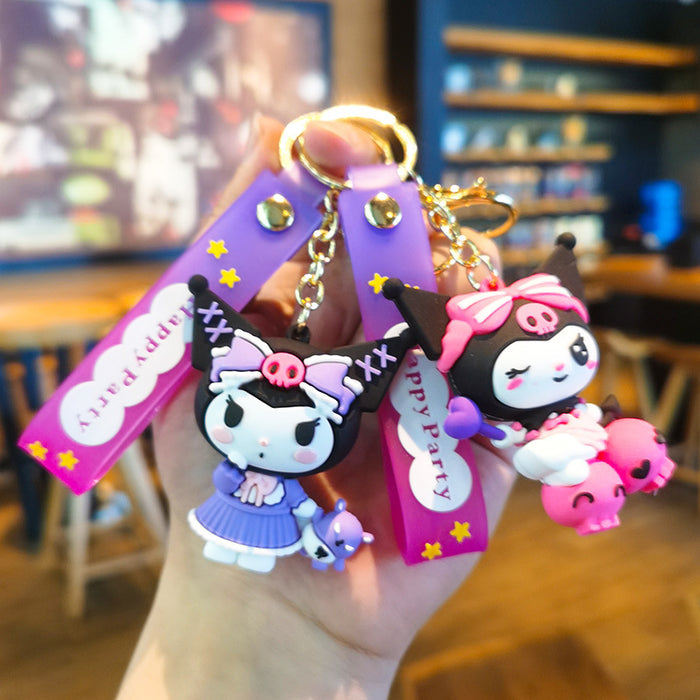 Wholesale Cartoon Silicone Doll Keychain JDC-KC-Tingm284