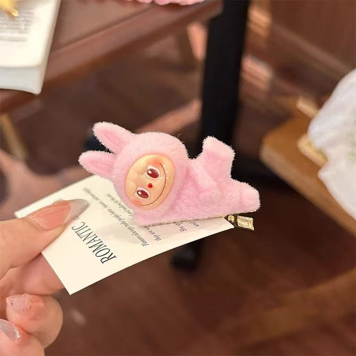 Wholesale Plush Doll Lying Posture Hairpin Cute Clip Duckbill Clip Cartoon Hair Accessories
