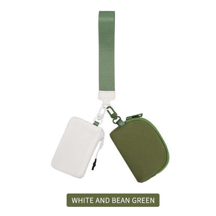 Wholesale Wrist Bag Portable Lulu Card Bag Storage Bag Bank Card Mini Coin Purse