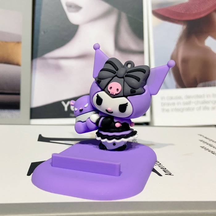 Wholesale Mobile phone holder cartoon figurine desktop decoration ornament