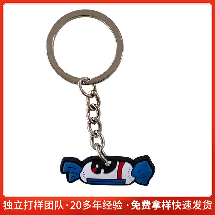 Wholesale Creative Snack Series PVC Keychain Pendant Bag Keychain Pendant