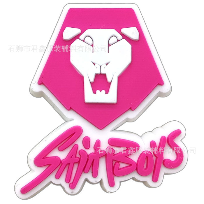 Wholesale 50pcs KPop Charms Shoe Buckles PVC Patches