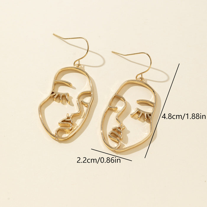 Wholesale Exaggerated high-end earrings personality irregular asymmetrical earrings