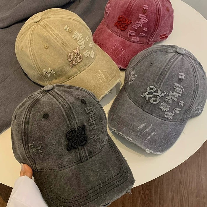 Wholesale Retro Hole Baseball Cap  All-match  Hat