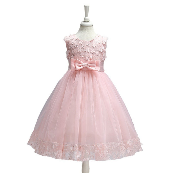 Wholesale Children's Wedding Dress Princess Dress Girl Performance Costume Flower Girl Puffy Dress JDC-CTS-ASQ004