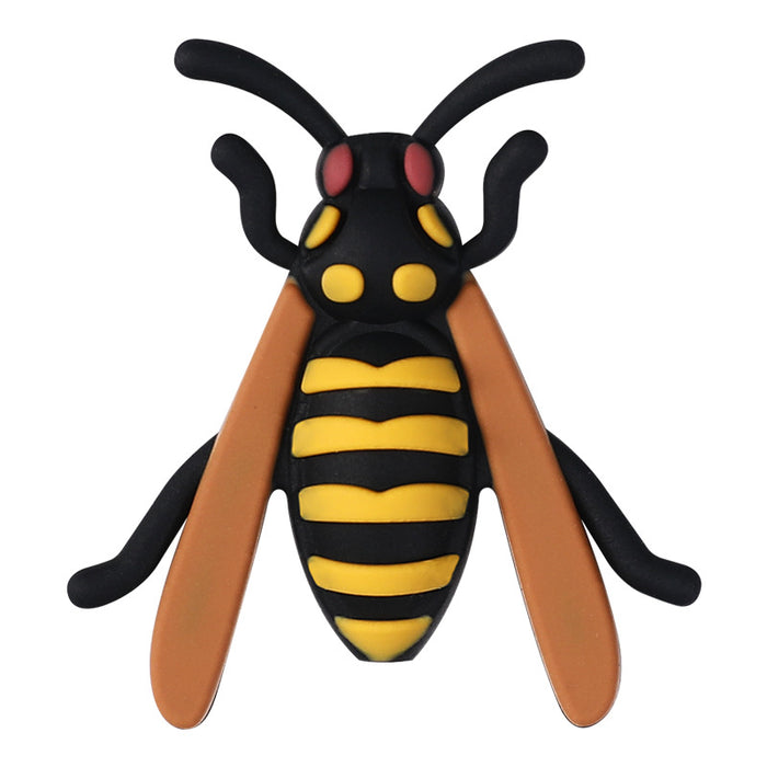 Wholesale 20pcs Epoxy craft creative bee silicone beads loose beads beaded jewelry children' s cartoon ladybug three-dimensional beads