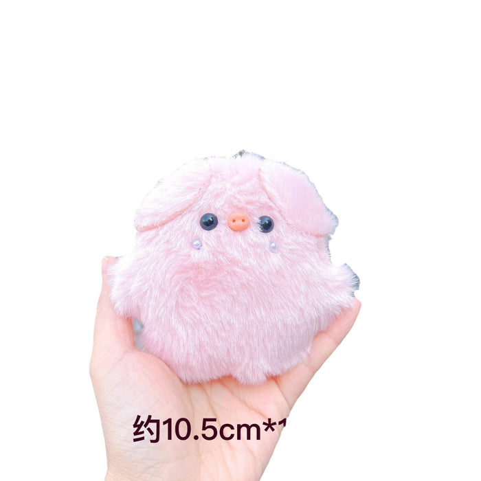 Wholesale Soft Cute Plush Pendant Bib Piggy Sunglasses Piggy Doll Bag Keychain Pendant Doll Machine Stall Doll