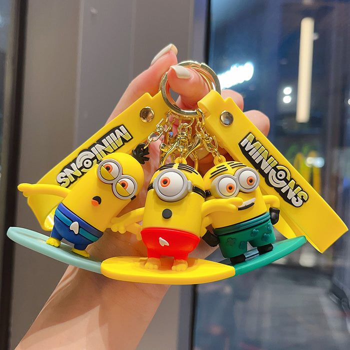 Wholesale Surfing Doll Keychain Beach Skateboard Doll