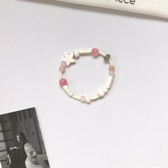 Wholesale Colorful Rainbow Star Elastic Rope Bracelet Jewelry