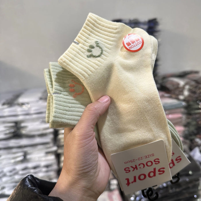 Wholesale Spring and Autumn Low Socks Women's Short Socks Spring and Summer Thin Breathable Cotton Socks Women's Sports Short Socks