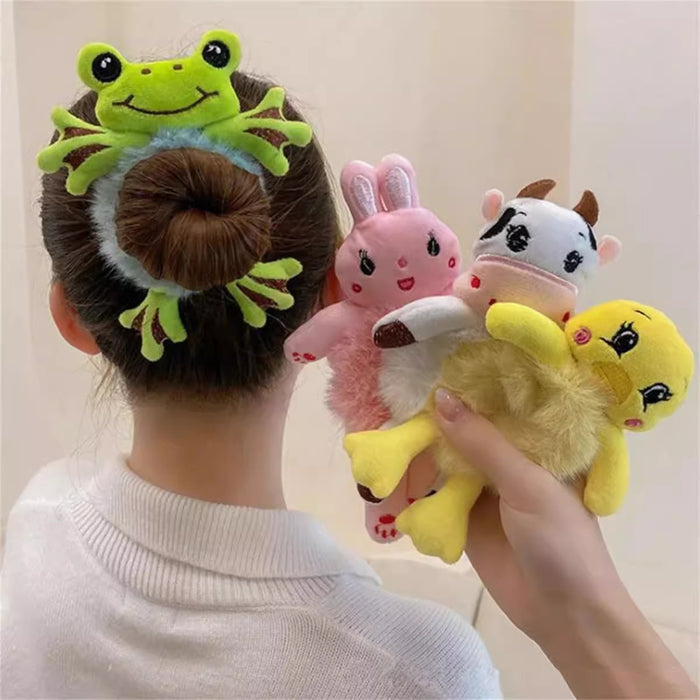 Wholesale  Cartoon Plush Cat  Simple Hair Scrunchies