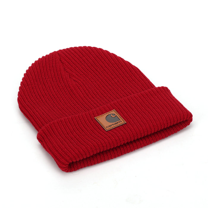 Wholesale Solid color warm woolen hat