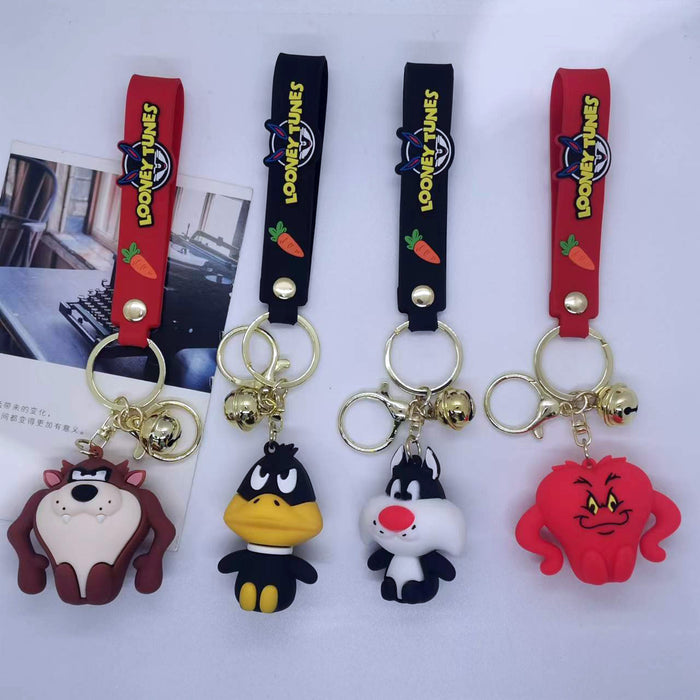 Wholesale Cartoon doll rabbit brother Duck Key Chain pendant bag car key chain accessories gift
