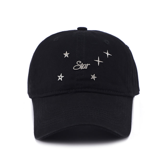 Wholesale New style Starry Sky Versatile Baseball Hat for Outdoor Travel, Sunshade and Sun Protection, Duck Tongue Hat