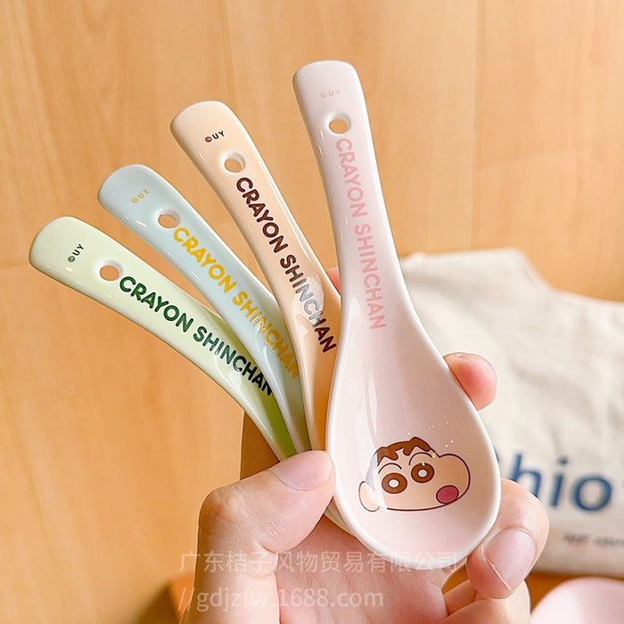 Wholesale Cute cartoon household ceramic spoon