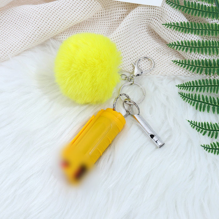 Wholesale Portable Multifunctional Fur Ball Keychain JDC-KC-Jinl006