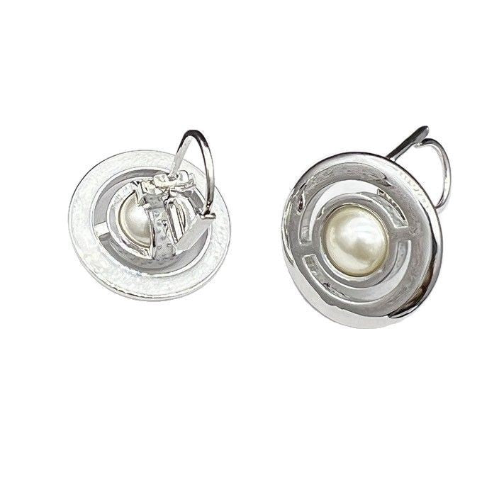 Wholesale Pearl Enamel 3D Saturn Pendant Long Necklace