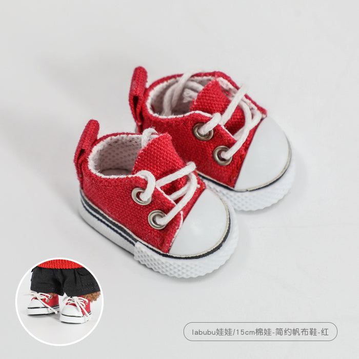 Wholesale 20cm Cotton Doll Shoes Simple Sports Canvas Shoes Doll Doll Shoes  Accessories Cotton Doll Shoes