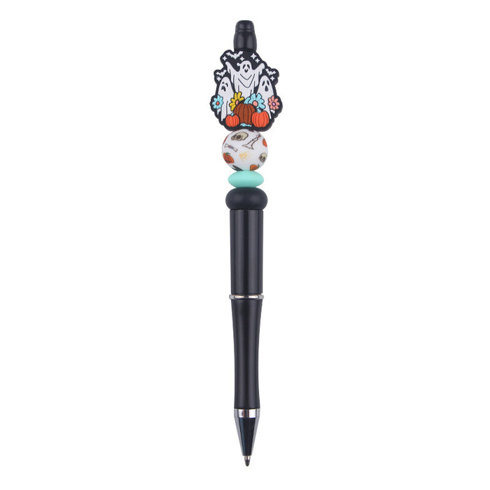 Wholesale Halloween Cartoon Silicone Plastic Bead Pen JDC-PN-GuangTian008