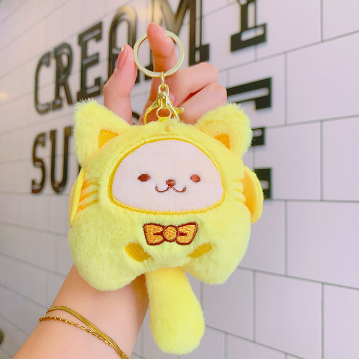 Wholesale Cute Plush Cartoon Doll Keychains JDC-KC-LiuFan023