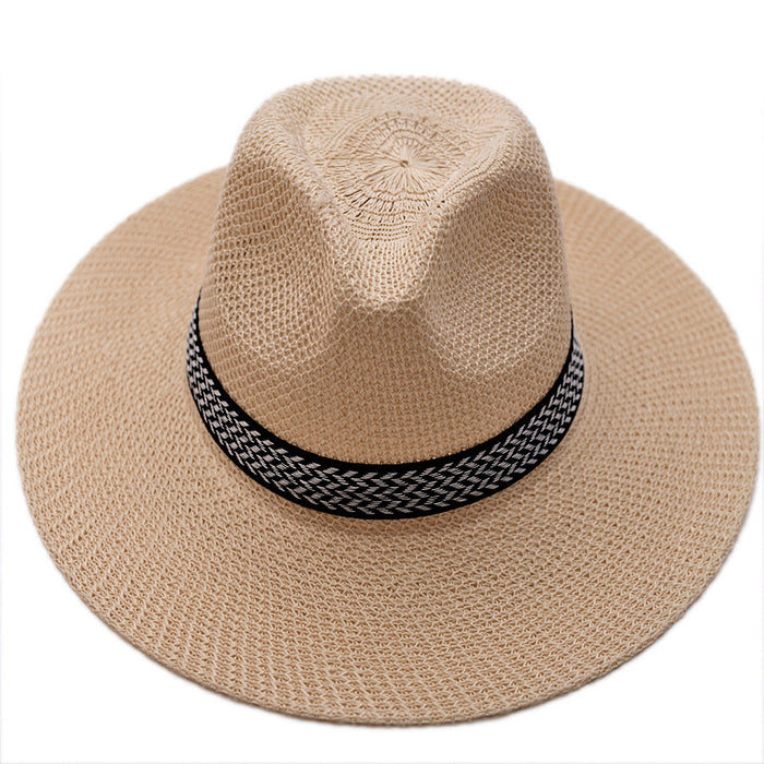 Wholesale Straw Hat Summer Outdoor Men's Sunscreen Sun Hat Breathable