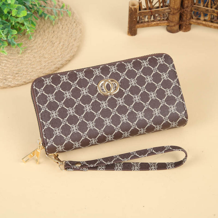 Wholesale Double Zip Clutch Wallet with Large Capacity Stylish Everyday Handbag MOQ≥3