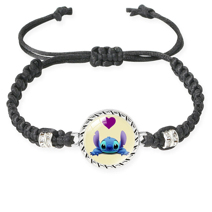 Wholesale Cute cartoon character multi-color woven adjustable bracelet
