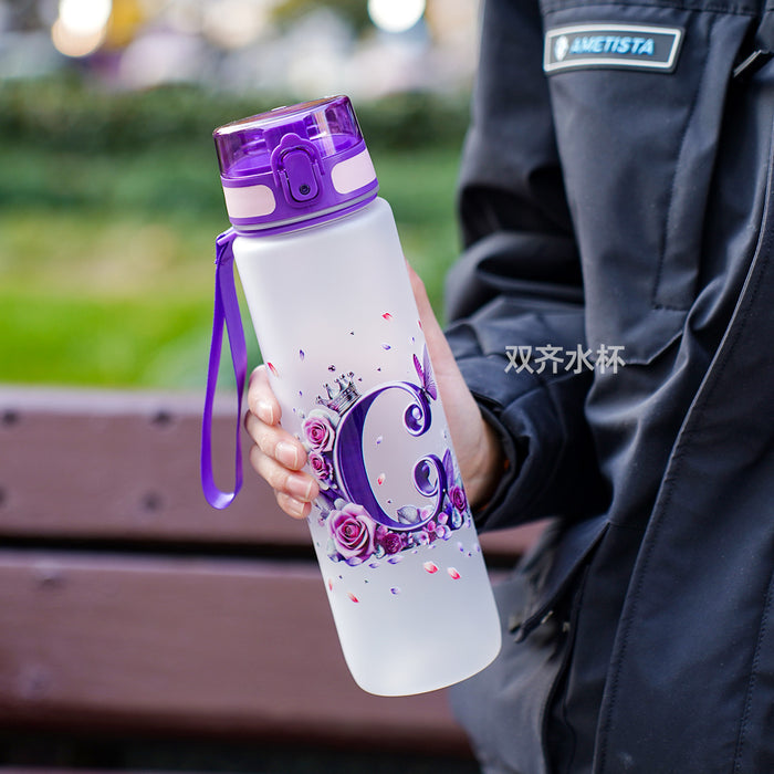 Wholesale Simple letter water bottle