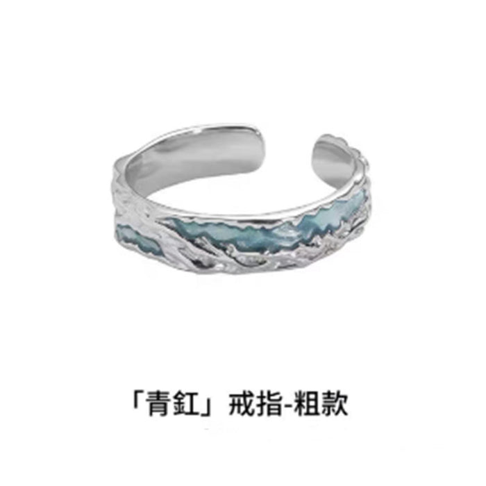 Wholesale Retro ring for men and women, niche, high-end, personalized, fashionable, and elegant. Open mouth ring