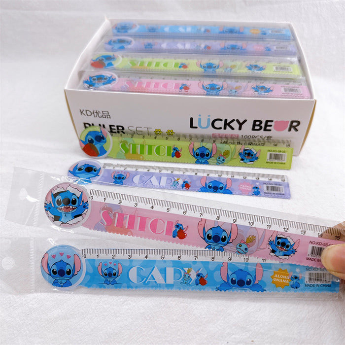 Wholesale 100pcs/ set Cartoon student ruler,  wavy ruler,  15 cm