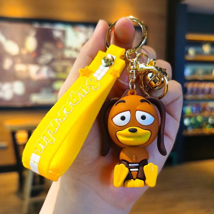 Wholesale Silicone Cartoon Doll Keychain JDC-KC-Tingm151