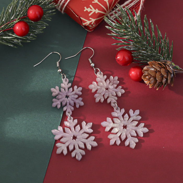 Wholesale Christmas Glitter Acrylic Earrings