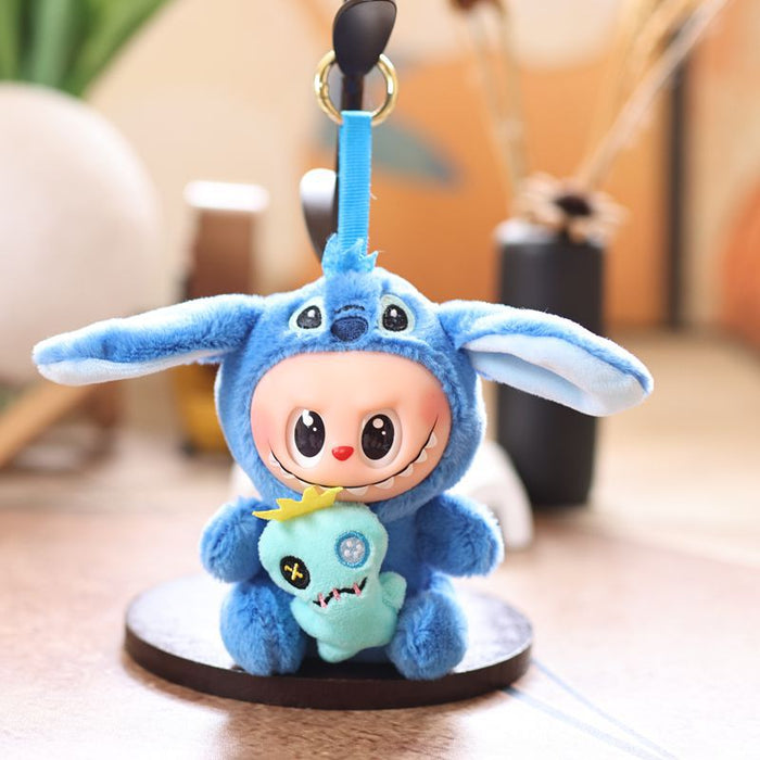 Wholesale Cute vinyl silicone transformation pendant plush toy doll bag pendant keychain