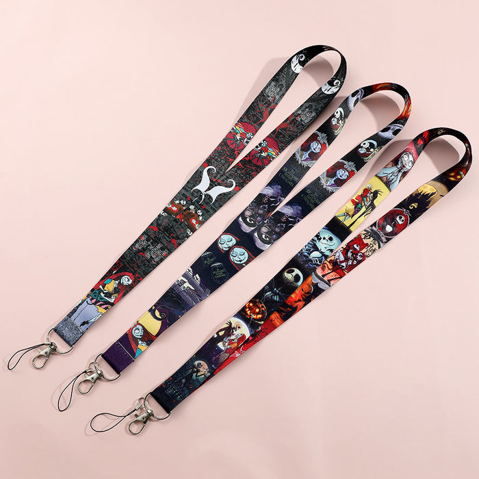 Wholesale Christmas Cartoon Lanyard Ribbon Keychain JDC-KC-QiChao032