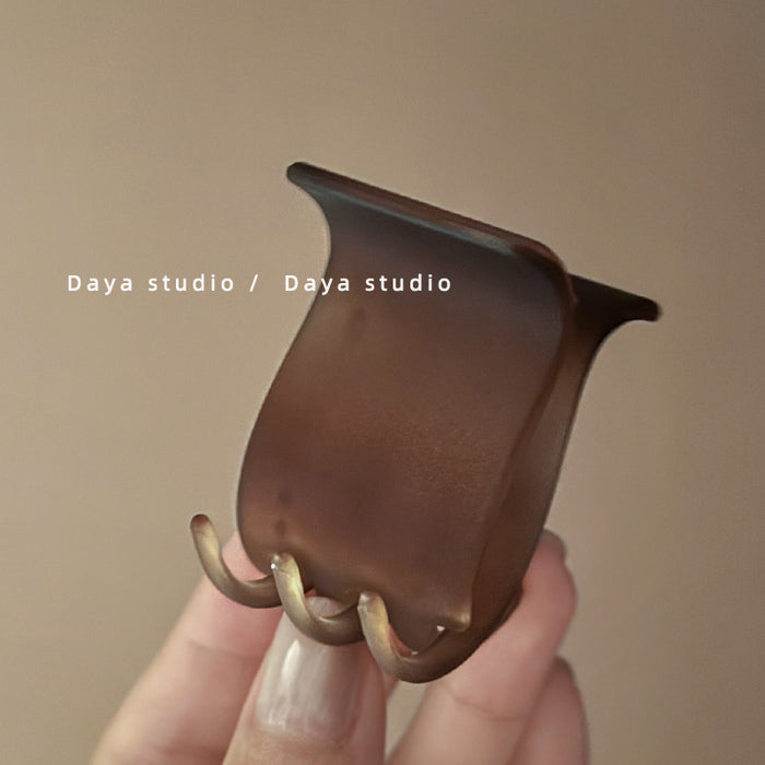 Wholesale Advanced matte gradient ponytail clip, niche temperament shark clip