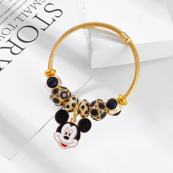 Wholesale Cartoon Couple Bracelet Stainless Steel Jewelry Accessory MOQ≥2