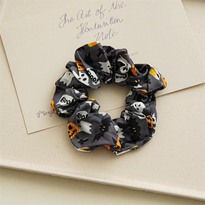 Wholesale Halloween Skull Series Satin Hair Tie JDC-HS-SanTai001