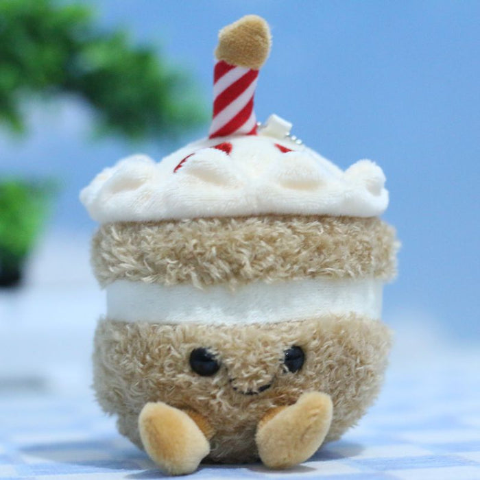 Wholesale Cake Milk Tea Cup Pendant Cartoon Plush Bag Pendant Doll Keychain
