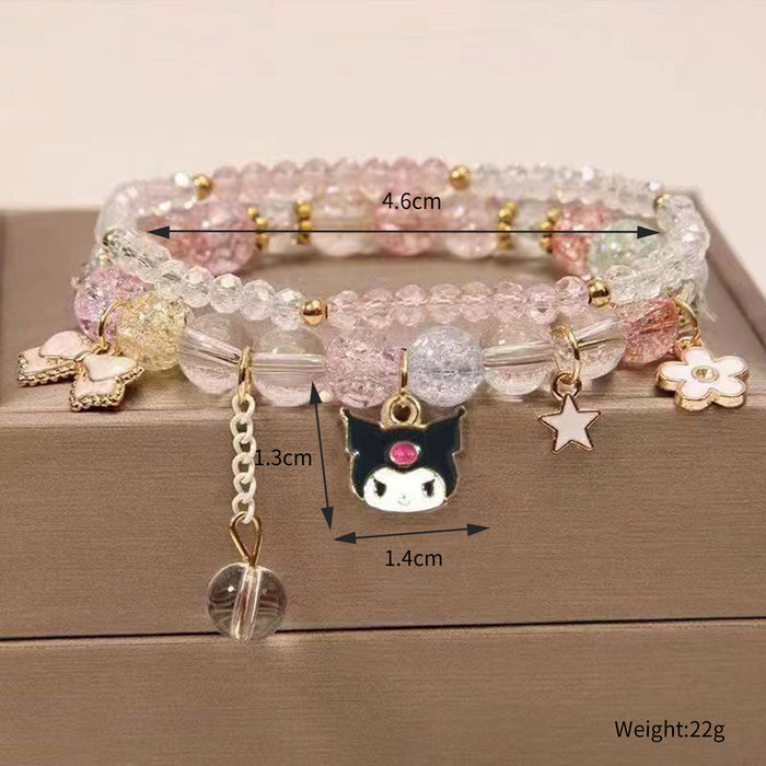 Wholesale Crystal bead cute bracelet, holiday gift giveaway