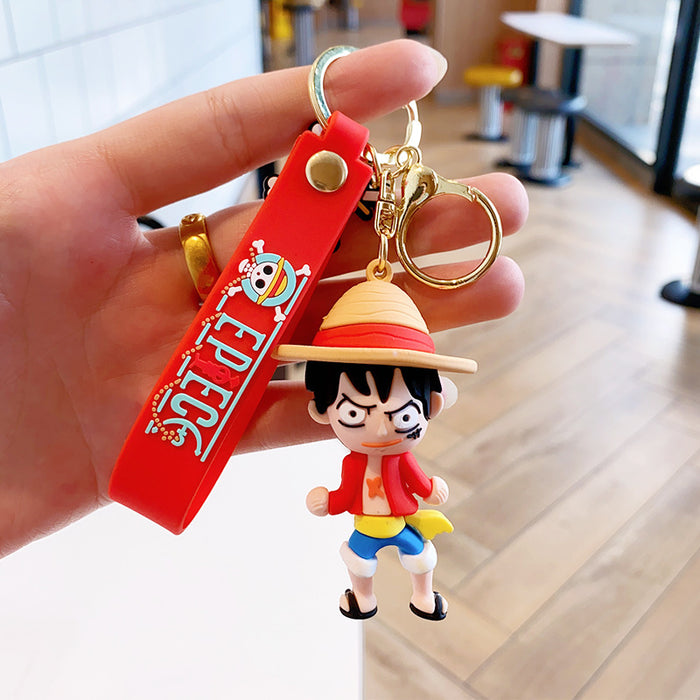 Wholesale Silicone Cartoon Doll Keychain JDC-KC-MingT224