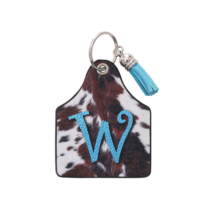Wholesale Leather Western Style Cow Pattern Animal Keychain JDC-KC-YiTian004