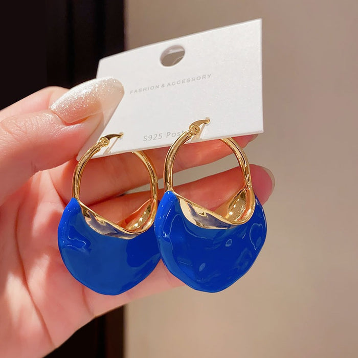 Wholesale High end retro exaggerated irregular earrings with large earrings and earrings