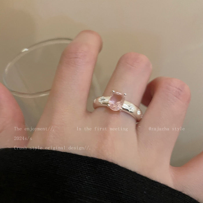 Wholesale Flower Ring Opening Adjustable plain Ring Finger Ring